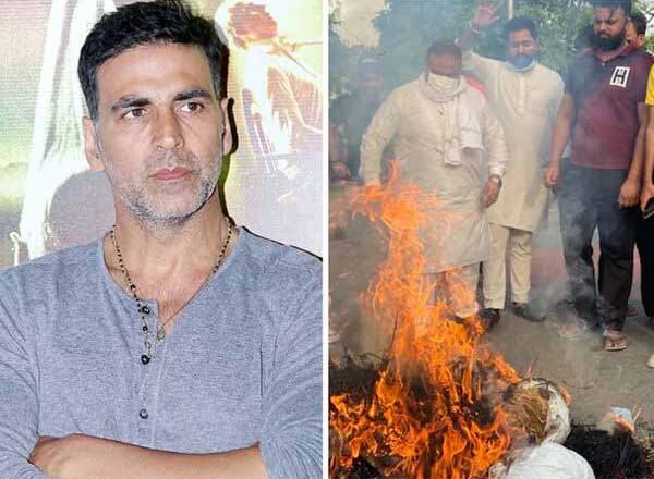 विवादों में ‘पृथ्वीराज’:अक्षय कुमार की फिल्म के टाइटल का विरोध, अखिल भारतीय क्षत्रिय महासभा ने डायरेक्टर-प्रोड्यूसर के साथ सुपरस्टार का पुतला फूंका