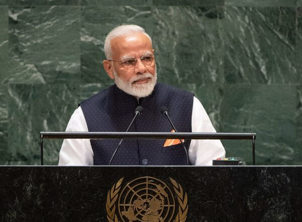 UN में मोदी का भाषण:प्रधानमंत्री ने कहा- पवित्र धरती को हमने मां का दर्जा दिया, 10 साल में 30 लाख हेक्टेयर क्षेत्र में पेड़ भी लगाए