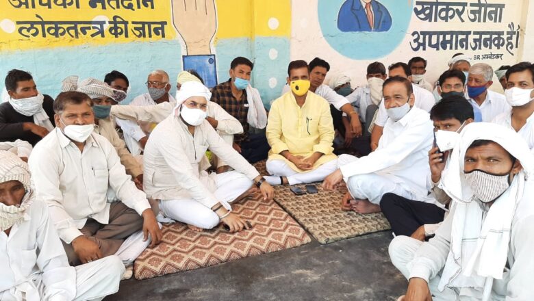 रामगढ़ उपतहसील के समक्ष आमरण अनशन जारी