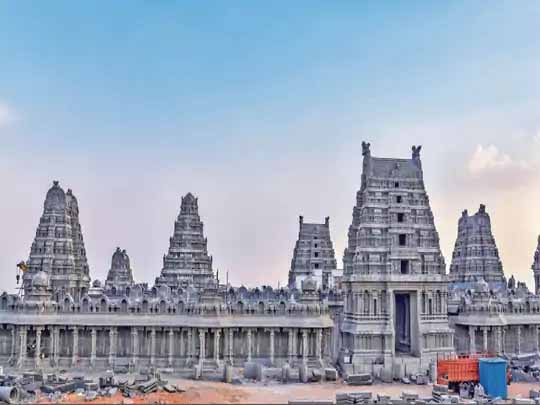 तेलंगाना में 1800 करोड़ का मंदिर प्रोजेक्ट, 1850 एकड़ में फैला है यह विशाल मंदिर