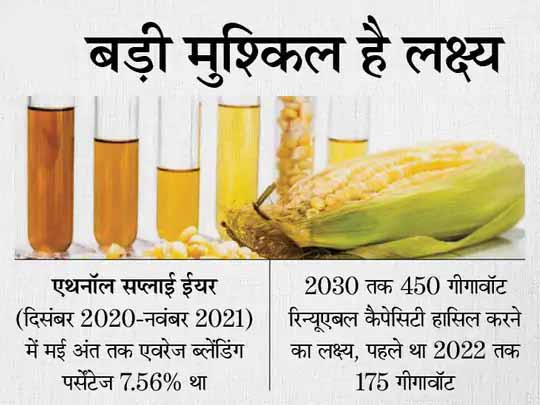 क्लीन फ्यूल:पूरी तरह एथनॉल से चलने वाली कार देखना चाहती है सरकार, 2023-24 तक पेट्रोल में 20% तक ब्लेंडिंग का लक्ष्य: गोयल