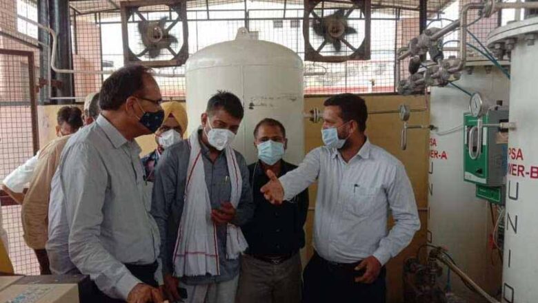 एक करोड़ 20 लाख होंगे खर्च, तैयार हो रहा ऑक्सीजन प्लांट, सांसद ने किया निरीक्षण