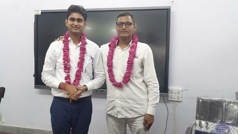नवचयनित आरएएस अंकित मिमानी का स्वागत