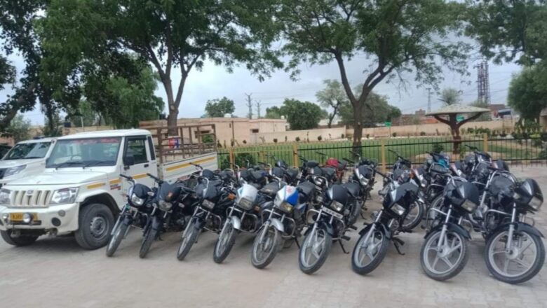 पीलीबंगा पुलिस की बड़ी कार्रवाई, वाहन चोर गैंग का किया पदार्फाश