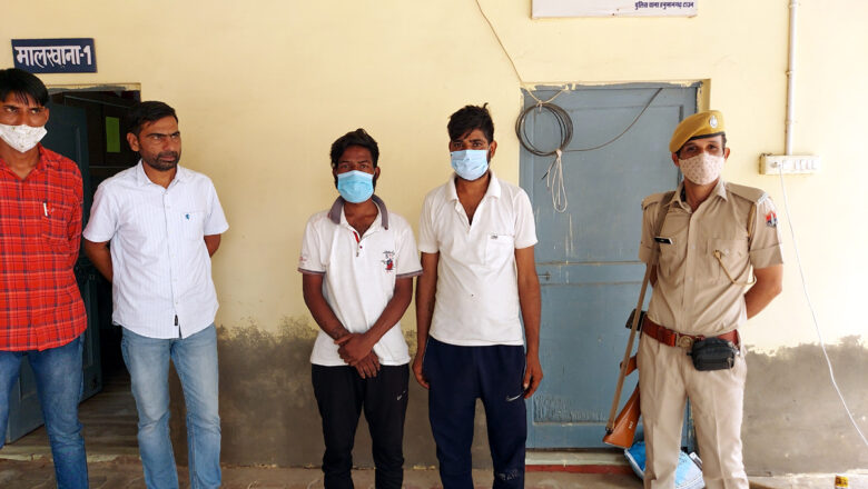 बुलेट बाइक चोरी करने के मामले में दो जने गिरफ्तार