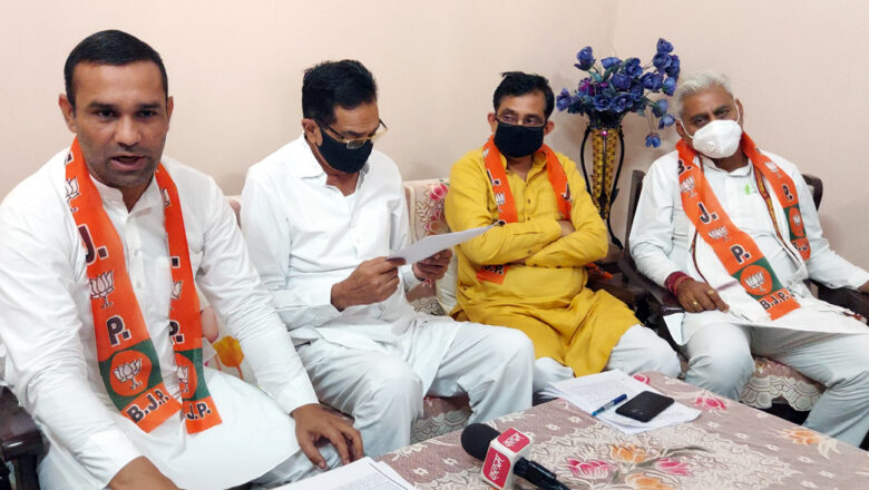 भाजपा नेता बोले- केन्द्र की सहायता के बाद पूरी तरह से फेल हुई कांग्रेस सरकार