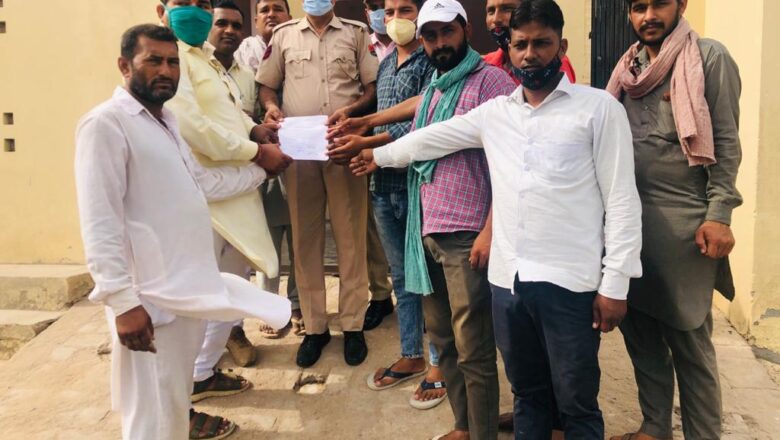 गोवंश पर तेजाब डालने वालों के विरुद्ध कानूनी कार्रवाई की मांग