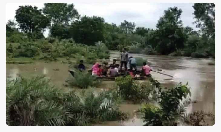 बारिश-बाढ़ के जख्म:MP के 6 जिलों में 10 हजार परिवार बेघर, राजस्थान के कोटा संभाग में 20 नदियां उफान पर; UP में 3 हजार घरों के डूबने का खतरा