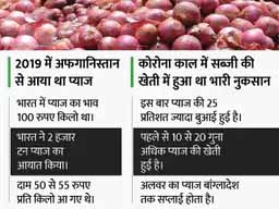 राजस्थान के प्याज पर तालिबान का असर:600 करोड़ तक की हो सकती है कमाई; पहले बढ़ते दामों को कम करने के लिए अफगानिस्तान से मंगवाया जाता था प्याज