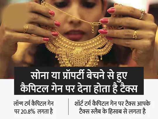 टैक्स की बात:प्रॉपर्टी और सोना बेचने से हुए प्रॉफिट पर भी देना होता है टैक्स, निवेश की अवधि के हिसाब से होता है टैक्स का कैलकुलेशन