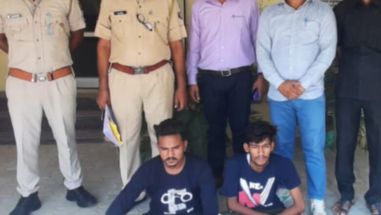 ईट भट्ठा से गारा मशीन चोरी करने के आरोप में दो गिरफ्तार