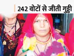 गांव में मजदूरी करने वाली महिला बनीं प्रधान:मनरेगा में मिट्‌टी की तगारियां उठाकर परिवार पालती थीं गुड्‌डी, प्रधान बनीं तो लोग साथ में फोटो खिंचवाने पहुंचे