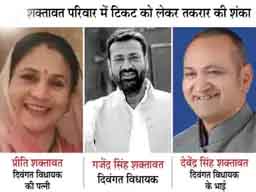 उपचुनाव में टिकट बना परेशानी:वल्लभनगर और धरियावद विधायकों के निधन के बाद परिवारों से मजबूत दावेदारी, बागी और निर्दलीय बिगाड़ सकते हैं समीकरण