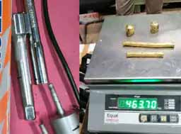 जयपुर एयरपोर्ट पर पकड़ा 22 लाख का सोना:दुबई&nbsp;में मिस्त्री का काम करने वाला स्केटिंग शूज और टूलकिट में छुपाकर&nbsp;लाया 463 ग्राम सोना, बोला- एयरपोर्ट के बाहर 2 युवकों को देना था