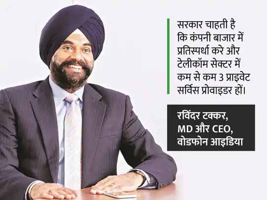 चलती रहेगी वोडाफोन आइडिया:कंपनी के MD और CEO रविंदर टक्कर का बड़ा बयान, किसी भी टेलीकॉम कंपनी के अधिग्रहण में सरकार की कोई दिलचस्पी नहीं