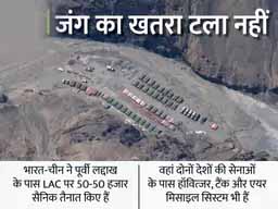 LAC पर फिर सक्रिय हुआ चीन:लद्दाख बॉर्डर पर तान दिए और तंबू; 8 लोकेशन पर सेना के लिए बनाए कैंप, हर लोकेशन पर 84 टेंट