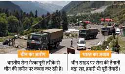 भारत ने कहा- LAC पर सैनिक और हथियारों का जमावड़ा कर रहा ड्रैगन