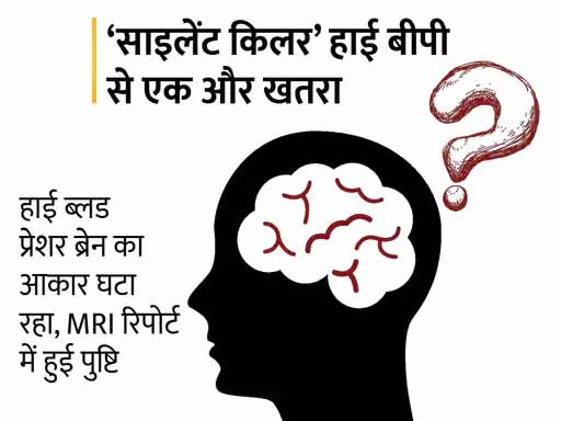 हाई बीपी से जूझ रहे युवाओं का सिकुड़ रहा दिमाग