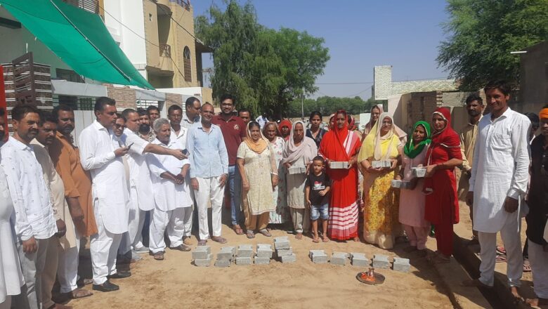 वार्ड 17 की तीन गलियों में इंटरलॉकिंग कार्य शुरू
