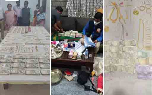 ड्रेनेज पाइप में छिपा रखे थे लाखों रुपए