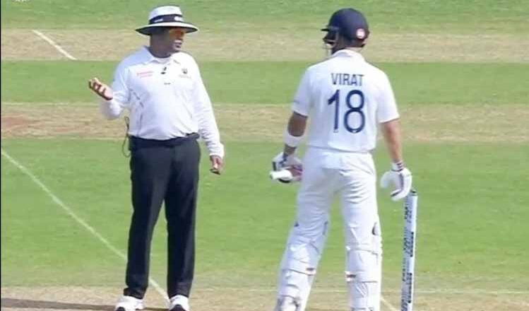 विराट कोहली के आउट होने पर विवाद, दर्शकों ने की हूटिंग