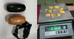 अंडरगारमेंट में छुपाकर 30 लाख का सोना लाई महिला
