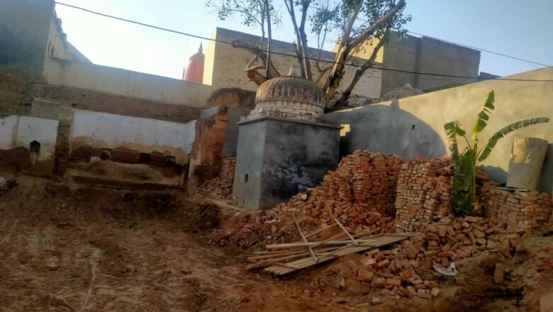 रियासतकालीन प्राचीन राज मन्दिर के जीर्णोद्धार का कार्य जारी