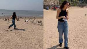 शहनाज गिल का समंदर किनारे से मस्ती करते हुए वीडियो आया सामने, कहा- ‘काश मैं उड़ सकती’