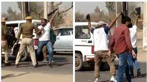 महाराणा प्रताप पर दिया था विवादित बयान, कांग्रेस नेता डोटासरा को दिखाए काले झंडे; रीट अभ्यर्थी भी थे शामिल