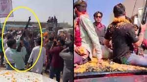 कांग्रेस विधायक वाजिब अली की रैली में लहराए गए अवैध हथियार, हुई ताबड़तोड़ फायरिंग