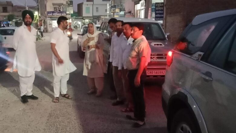 सड़क निर्माण के लिए जगहों का अवलोकन