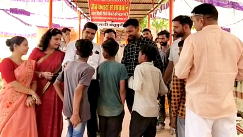 बाल श्रम व भिक्षावृत्ति करते चार बालक दस्तयाब