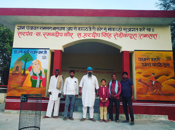 सरपंच रमनदीप कौर ने बढ़ाया राजस्थानी भाषा का मान