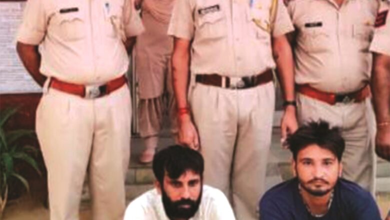 शराब ठेकेदार से अवैध वसूली की मांग करने वाले दो आरोपी गिरफ्तार