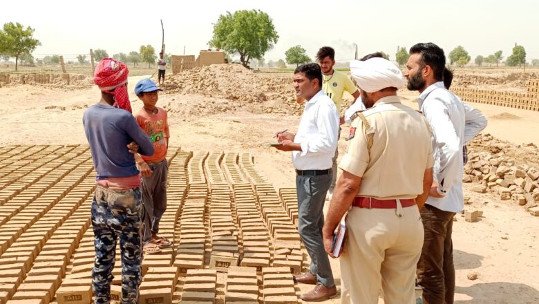 र्इंट भट्ठा संचालक करवा रहे थे बालश्रम, मुकदमे दर्ज