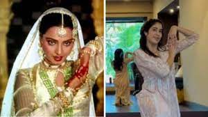 जाह्नवी कपूर ने रेखा के गाने ‘दिल चीज क्या है’ पर किया डांस, लोगों को याद आई उमराव जान