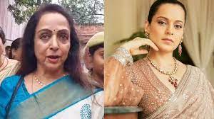 क्या कंगना रनौत मथुरा से लड़ेंगी चुनाव? हेमा मालिनी का तंज- ‘राखी सावंत को भी भेज देंगे’