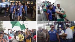 फाइनल भिड़ंत के लिए तैयार टीम इंडिया, एयरपोर्ट पर बना स्टेडियम वाला माहौल