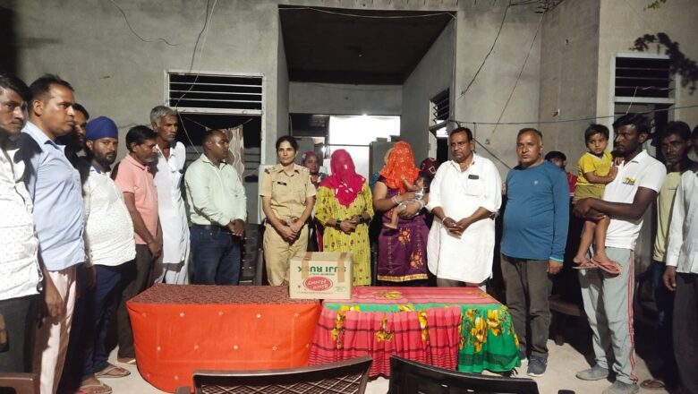 आंगन आई लक्ष्मी तो जच्चा के लिए वितरित किया पौष्टिक आहार