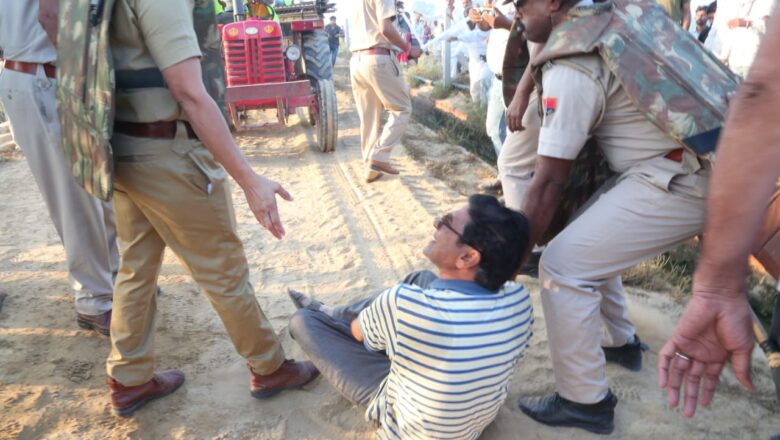 हड्डारोडी स्थल पर गर्माया माहौल, विरोध कर रहे ग्रामीणों को पुलिस ने किया गिरफ्तार