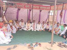 अनूपगढ़ को जिला बनाने की मांग:जिला बनाओ संघर्ष समिति का धरना 3201 वें दिन जारी, लोगों ने रखा सामूहिक उपवास