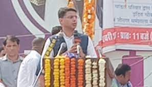 पायलट ने किया डॉ. अंबेडकर की प्रतिमा का अनावरण:PM मोदी और ओवैसी पर कसा तंज, बोले – चुनाव होते ही नजर आने लगे नेता