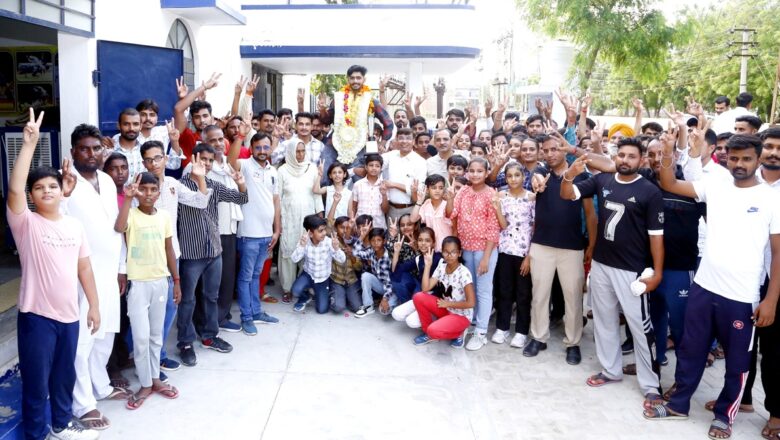 कर्नाटक में विजय पताका फहराते हुए भटनेर के लाल ने जीता सोना