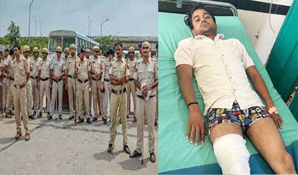 नूंह हिंसा के दो आरोपी मुठभेड़ में गिरफ्तार, एक के पैर में लगी गोली