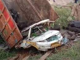 भैंसों से भरा अनियंत्रित होकर पिकअप पलटा, राजस्?थान के चार लोगों की दर्दनाक मौत