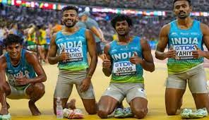 भारतीय रिले टीम ने 4×400 मीटर में एशियाई रेकॉर्ड तोड़ा, आज पहली बार दौड़ेगी विश्व चैंपियनशिप के फाइनल में