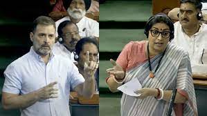 राहुल का फ्लाइंग किस, महिलाओं का अपमान : स्मृति ईरानी