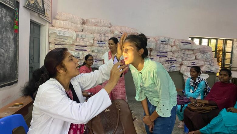 नेत्र, दन्त एवं सामान्य जांच शिविर आयोजित