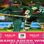 बंगलादेश ने न्यूजीलैंड को पांच विकेट से हराया