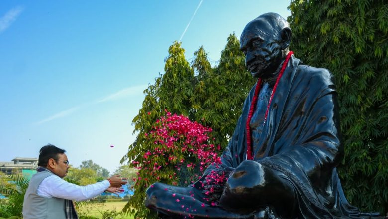 मुख्यमंत्री भजनलाल शर्मा ने महात्मा गांधी को अर्पित किये श्रद्धासुमन